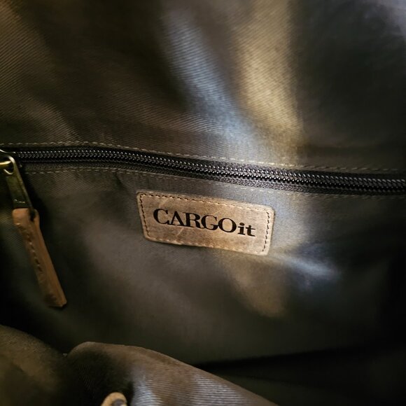 Fore Street Tote Bag | Leather Tote | Rogue Industries CARGOit, Raw, Brown Leather Tote Bag